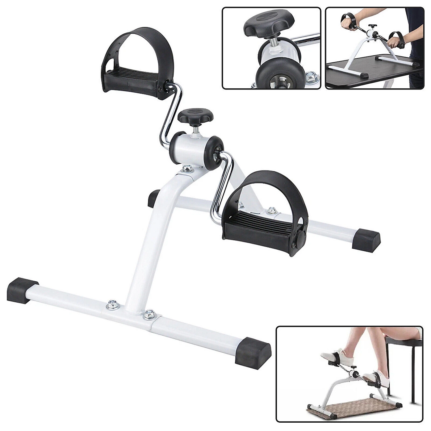 Mini Exercise Bike – Portable Pedal Exerciser for Arm and Leg Recovery